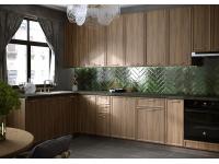 Кухня "Беверли" 1800х3200 Дуб Бурбон МДФ в Луганске, ЛНР