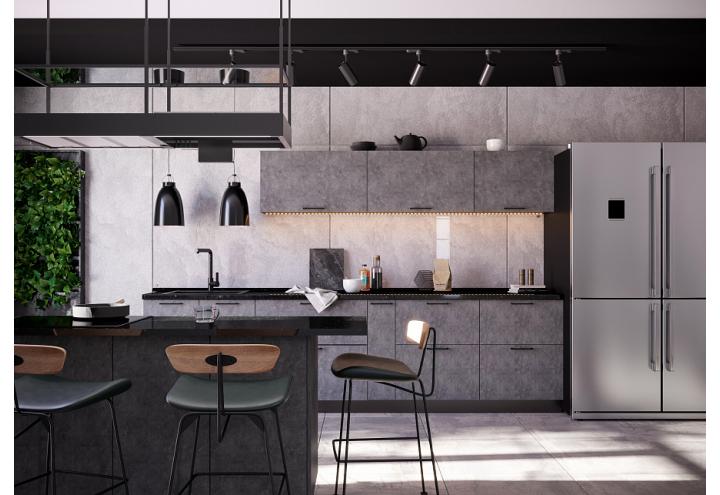 Кухня "Хелмер" 3200 Бетон в Луганске, ЛНР